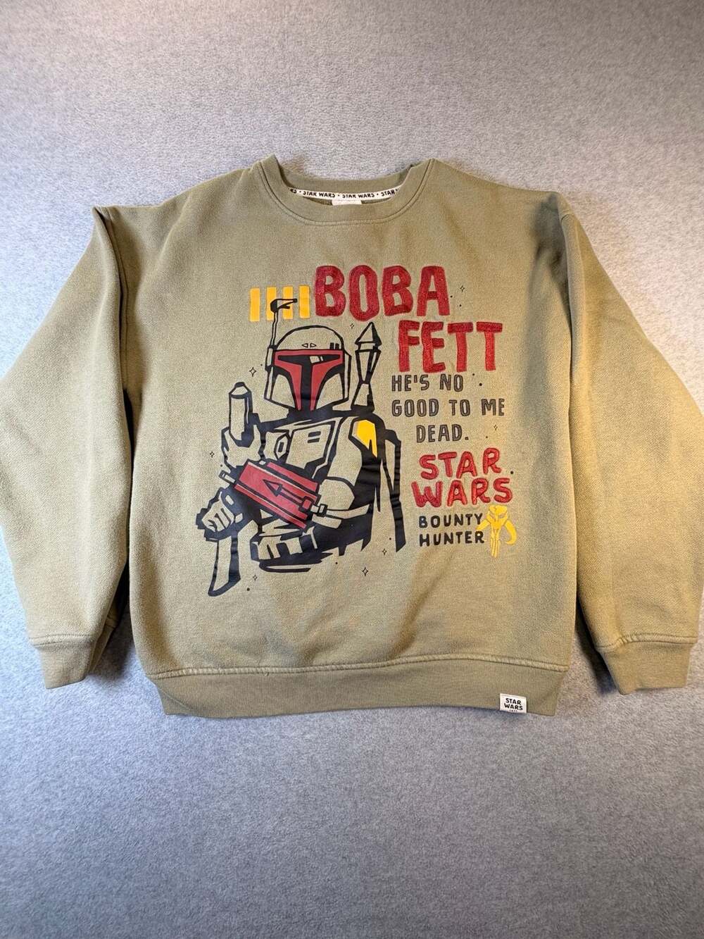 Star Wars Boba Fett He's No Good To Me Dead Bounty Hunter Graphic Sweatshirt